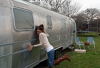 Kate loves her Air Stream!
